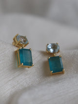 Diya Drop Earrings - Sky