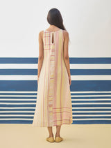 Inara Modern Check Linen Dress
- Sand