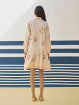 Alara Floral Shirt Dress - Sand