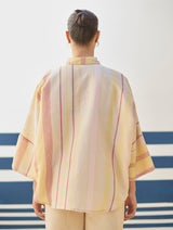 Cara Check Linen Shirt - Sand