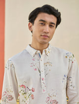 Ciro Floral Kurta Set - Ivory