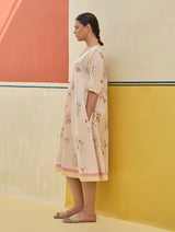 Kaya Watercolour Floral Linen Dress
- Sand