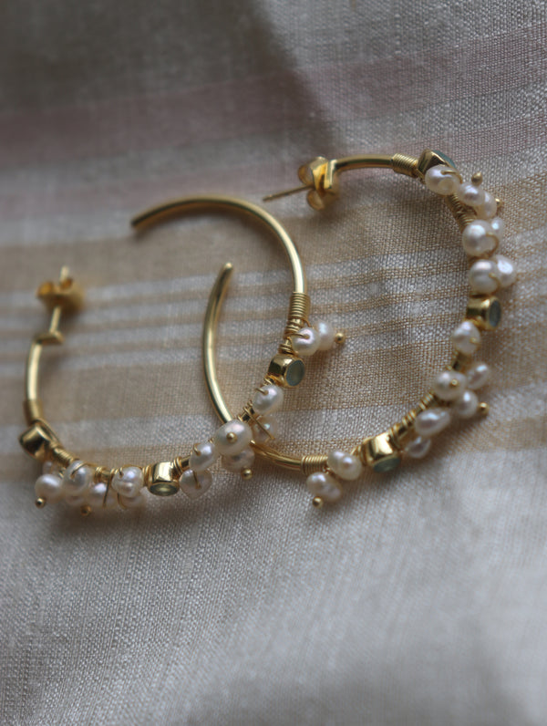 Akari Hoops - Pearl