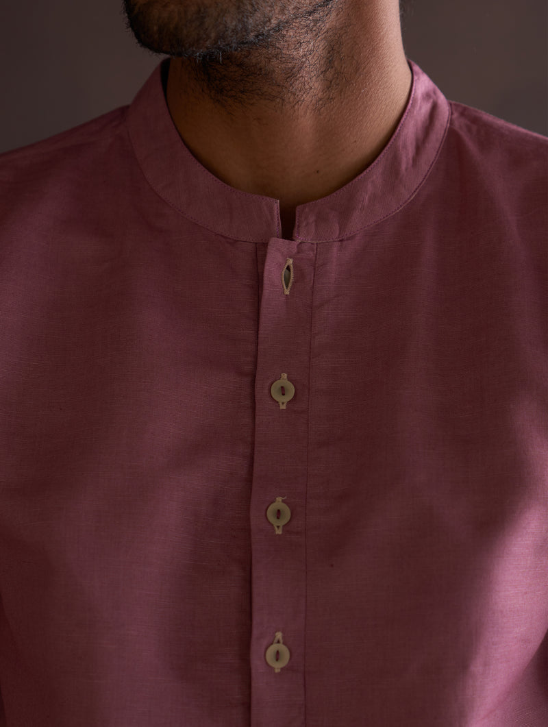 Kash Ombre Kurta Set - Berry