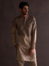 Kash Ombre Kurta - River Sand