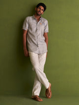 Neo Classic Linen Pant - Off-White