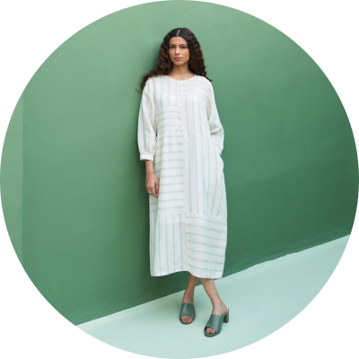 Linen Dress For Women By Manan