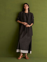 Niza Sleeveless Dress and Jacket - Charcoal