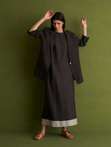 Niza Sleeveless Dress and Jacket - Charcoal