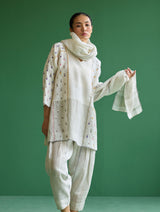 Ennya Hand-Embroidered Kurta Set - Ivory