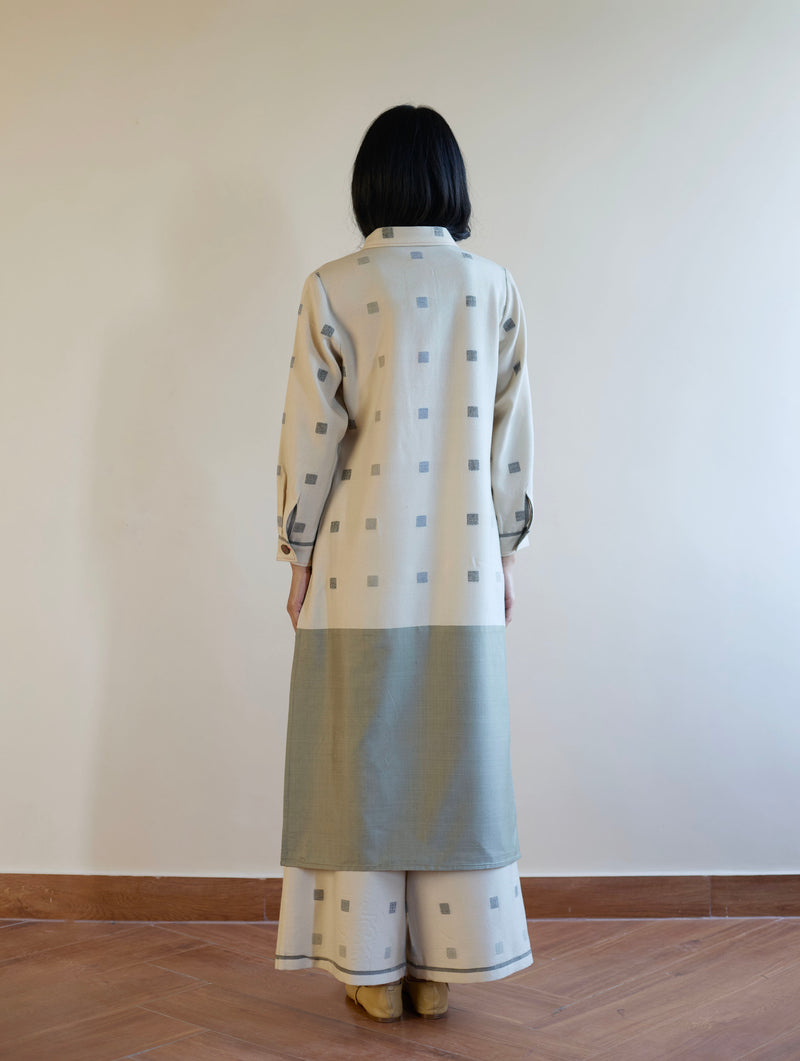 Akia Wool & Silk Kurta - Ivory