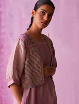 Kiri Linen Dress with Jacket - Lavender