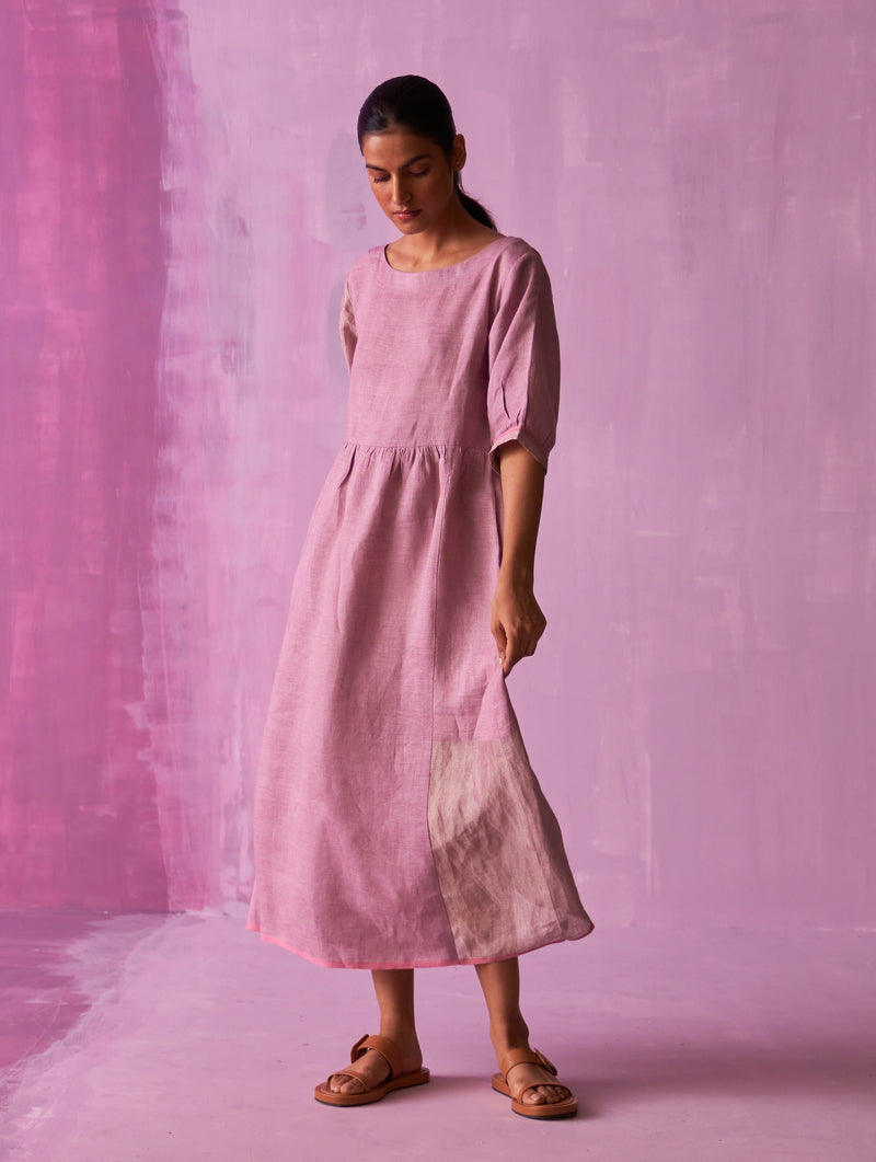 Kiri Signature Linen Dress - Lavender