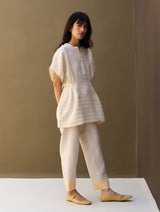 Kia Stripe Linen Co-ord Set - Natural