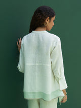 Noi Hand-Embroidered Linen Top - Ivory