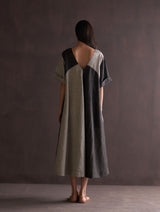 Masa Timeless Linen Dress - Charcoal