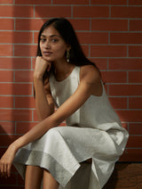 Niza Linen Dress - Off White