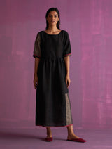 Kiri Signature Linen Dress - Black