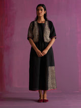 Kiri Linen Dress with Jacket - Black