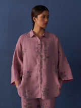 Mira Botanical Shirt - Lavender