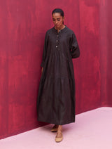 Shiri Linen Dress - Charcoal