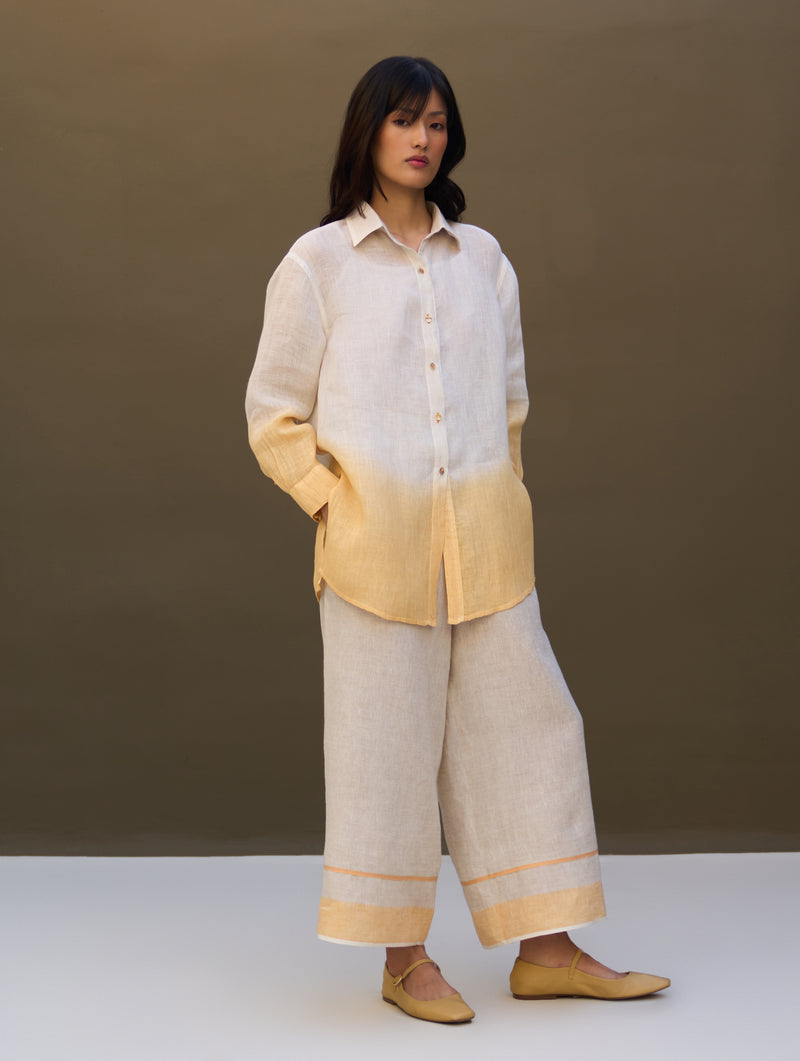 Lessa Sheer Linen Co-ord Set - Natural