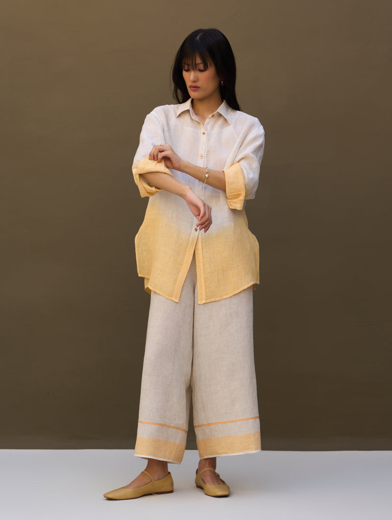 Lessa Sheer Linen Co-ord Set - Natural