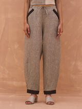 Hana Linen Pants - Charcoal