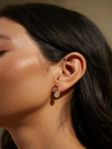 Vani Stud Earrings - Rose