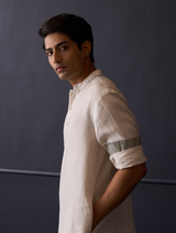 Sid Linen Kurta - Off White