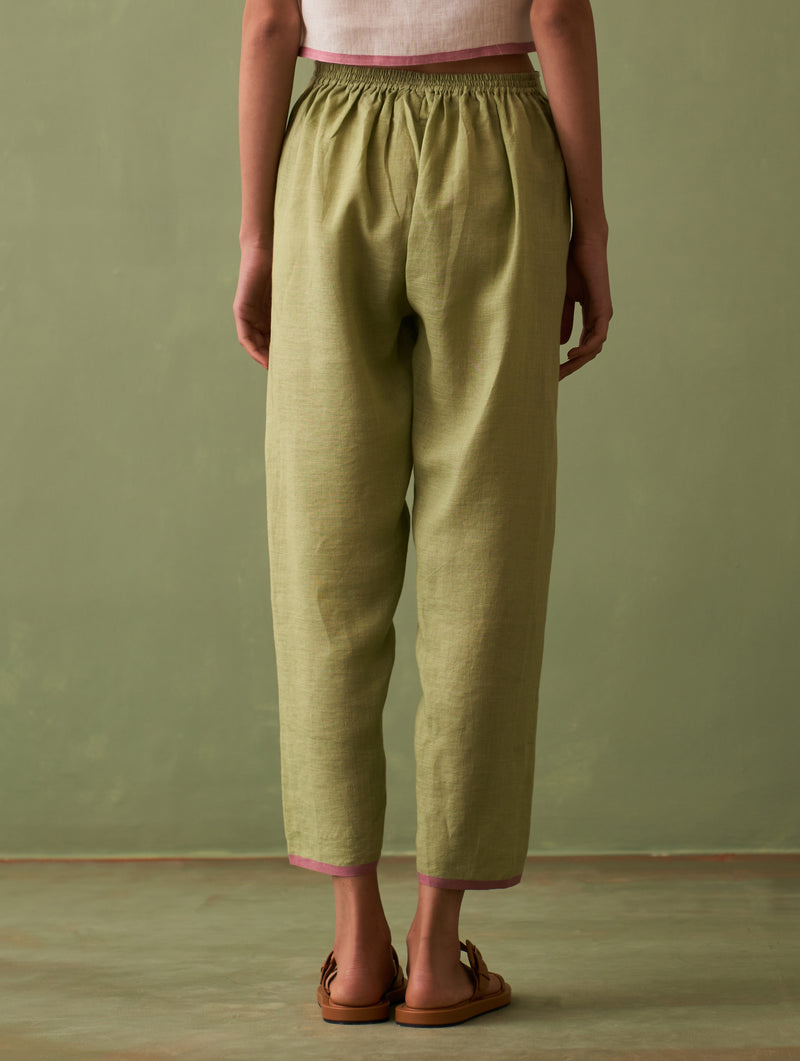 Para Linen Pants - Fern