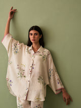 Mira Botanical Shirt - Ivory