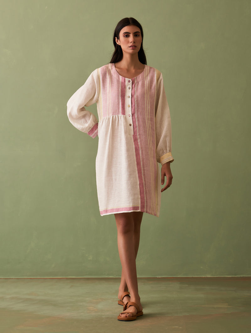 Kari Linen Dress - Ivory