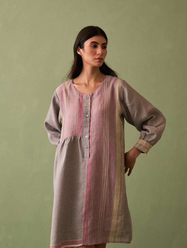 Kari Linen Dress - Ash