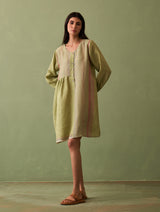 Kari Linen Dress - Fern