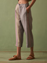 Simer Pleated Linen Co-ord Set - Ash