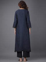 Melissa Asymmetrical Linen Kurta