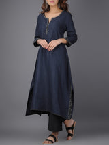 Melissa Asymmetrical Linen Kurta