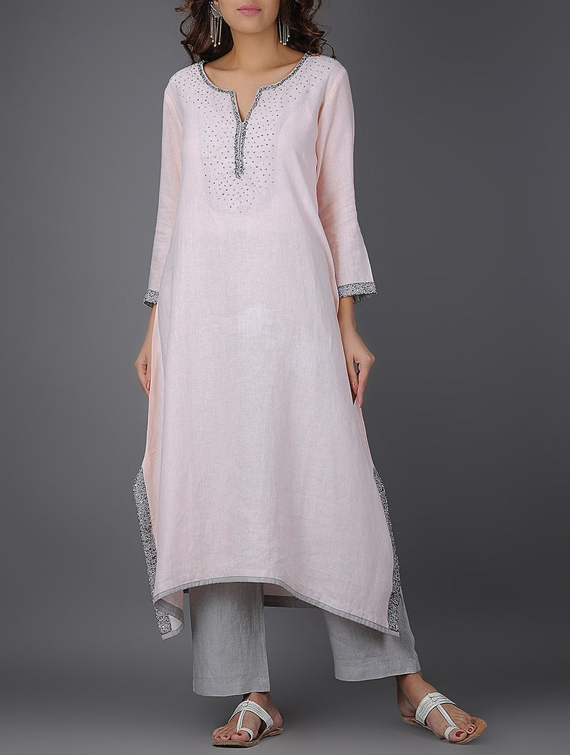 Melissa Asymmetrical Linen Kurta