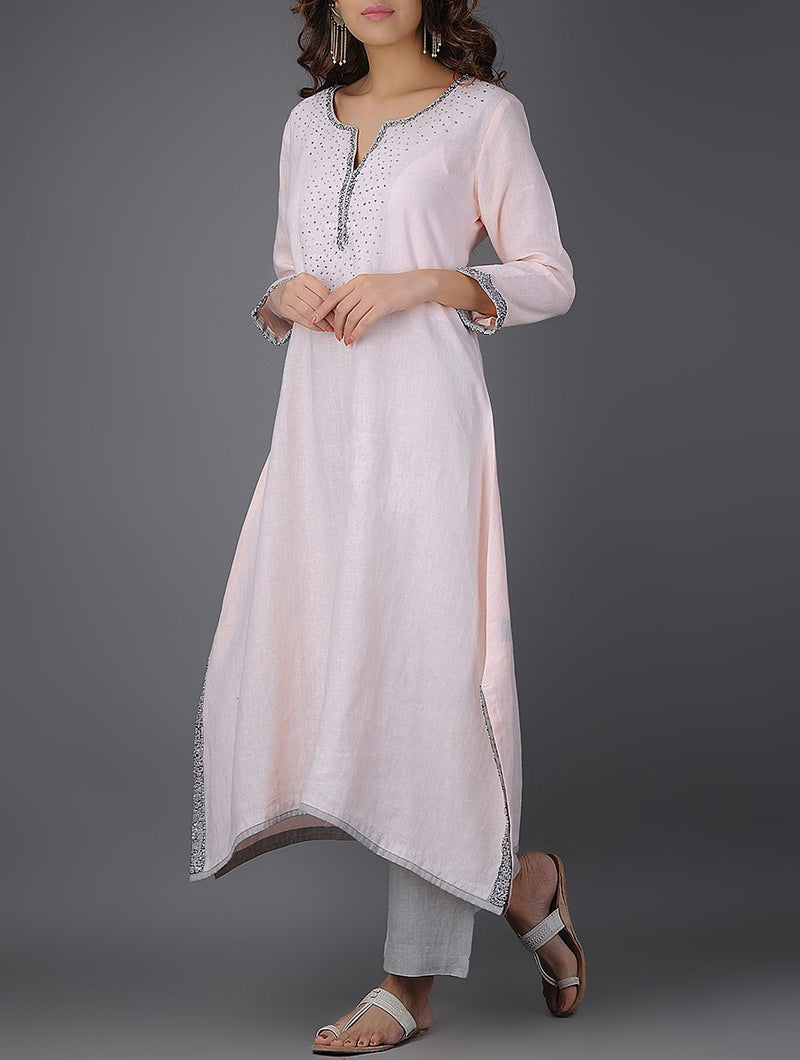 Melissa Asymmetrical Linen Kurta