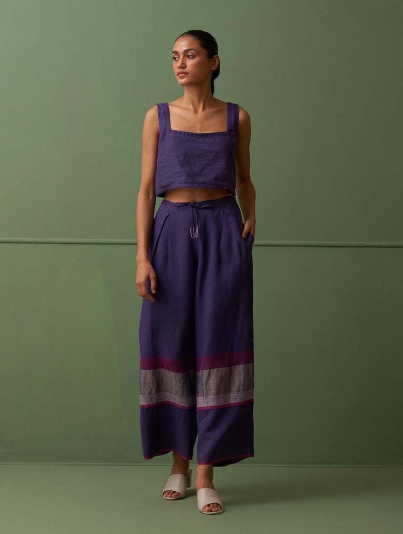 Reha Palazzo Pants - Byzantium