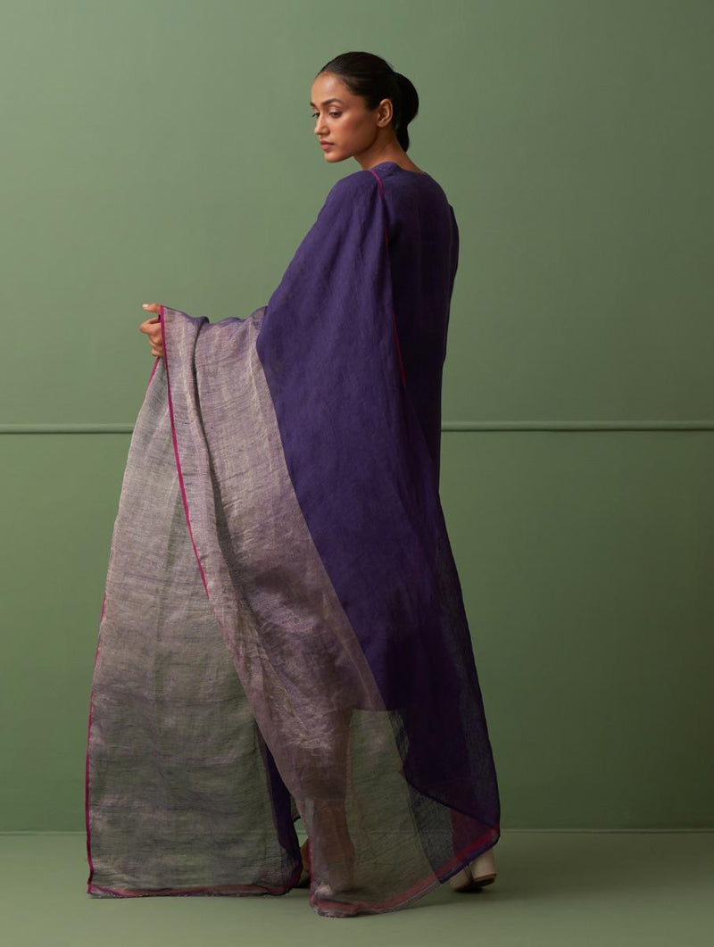 Nuna Metallic Linen Dupatta - Byzantne