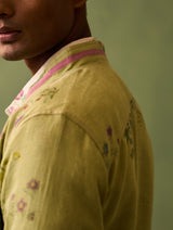 Wara Botanical Linen Jacket - Fern